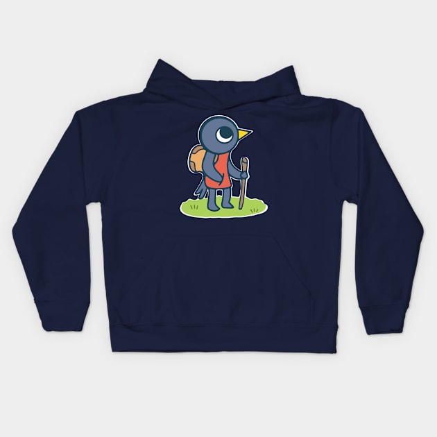 Adventurous Traveller Kids Hoodie by TASCHE